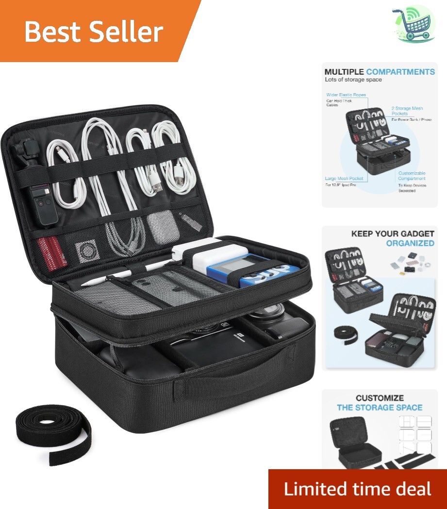 Stay Tidy on the Go: Review of the Lightweight Cable Organizer Case for Tech Accessories