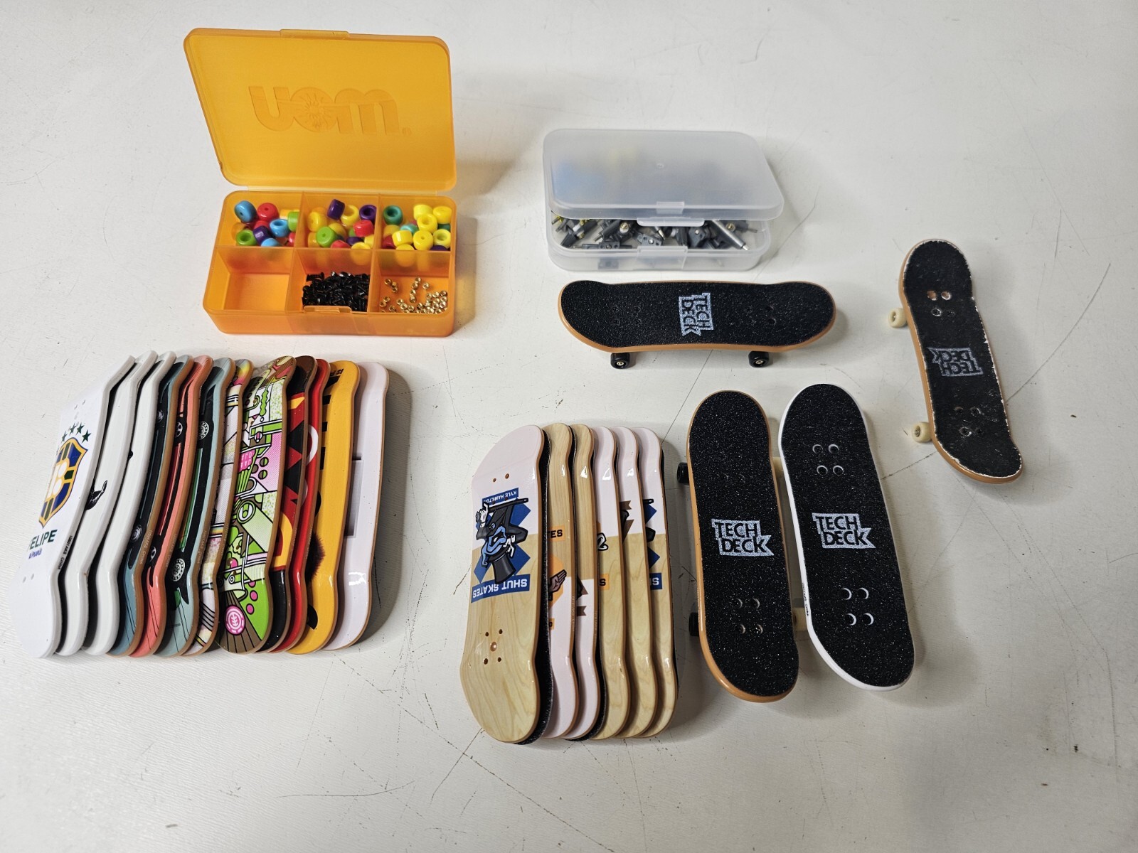 Unleash Fun with the Ultimate Tech Deck Mini Skateboard Lot: 22 Decks & Accessories!