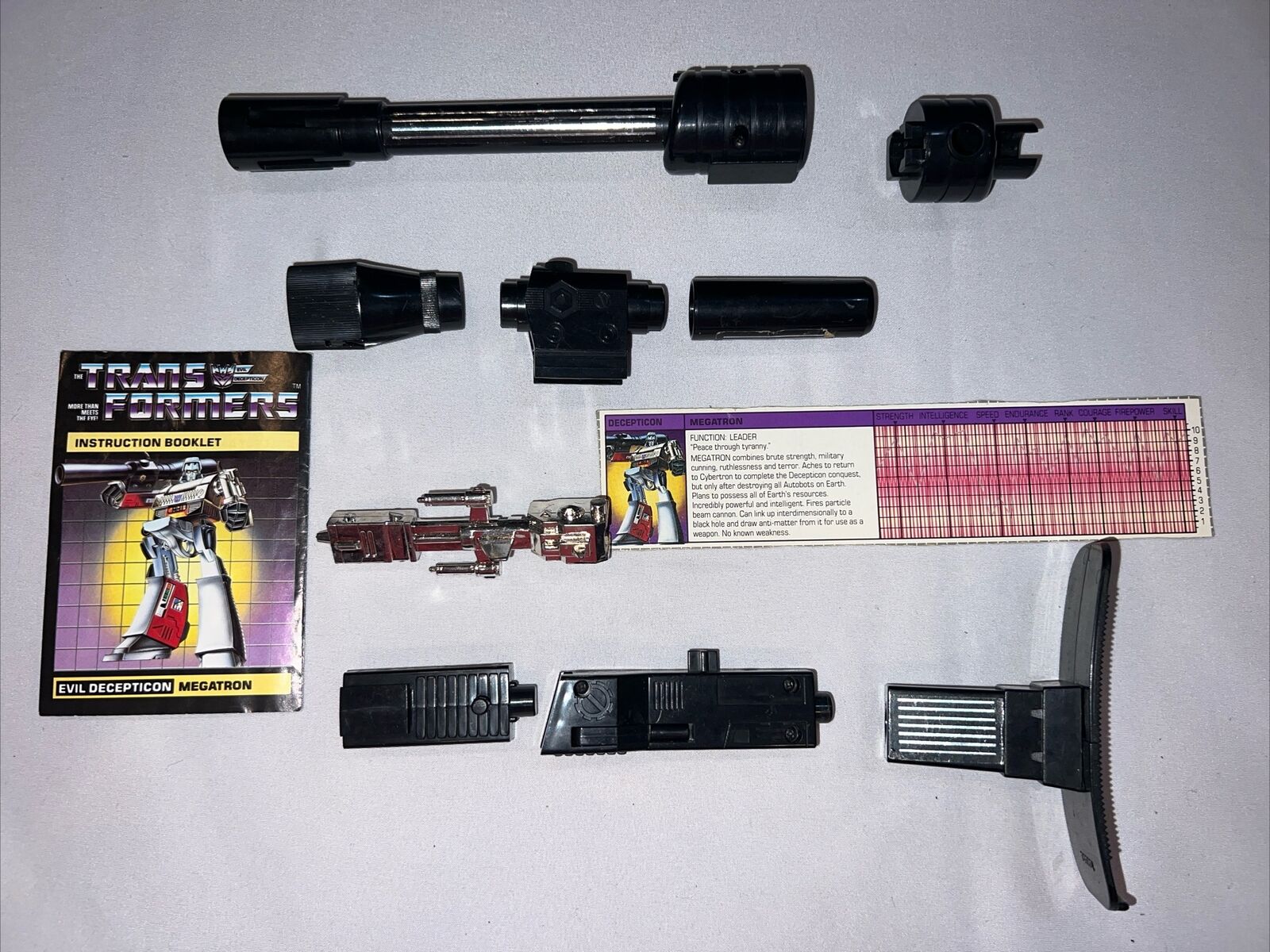 Unlock the Power: Reviewing Vintage Transformers G1 Megatron P38 with Essential Accessories!